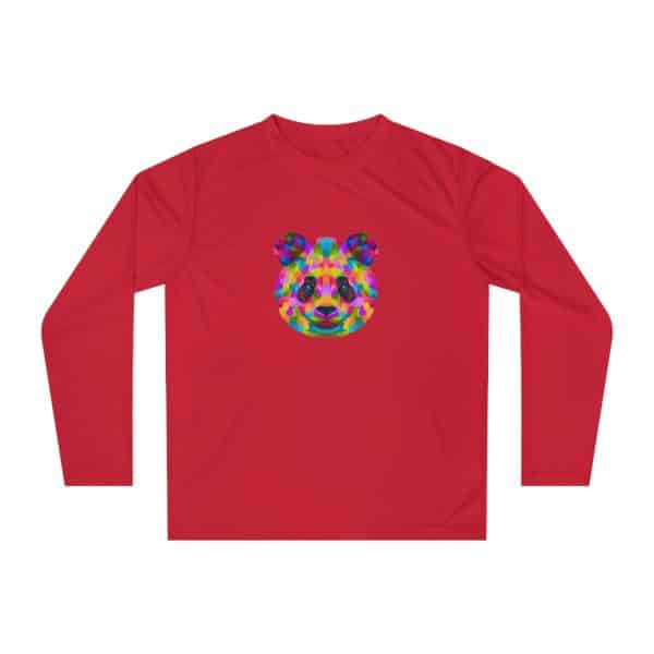 Colored Panda Unisex Performance Long Sleeve Shirt - Image 17