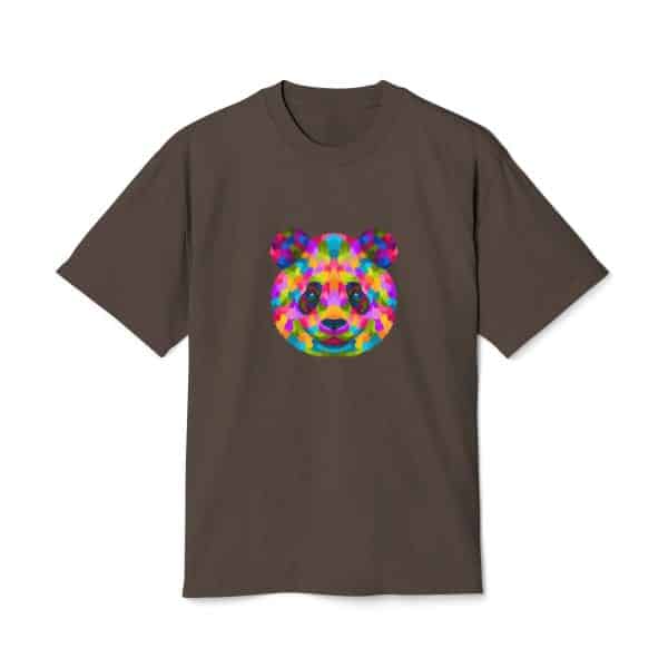 Colored Panda Unisex Heavy Faded Tee - Image 13