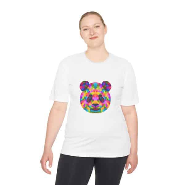 Colored Panda Unisex Moisture Wicking Tee - Image 4