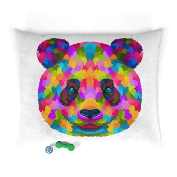 Colored Panda Pet Bed