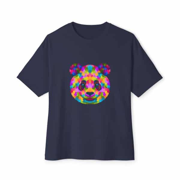 Colored Panda Unisex Oversized Boxy Tee - Image 33