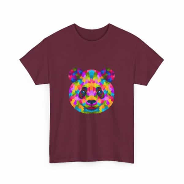 Colored Panda Unisex Heavy Cotton Tee - Image 35