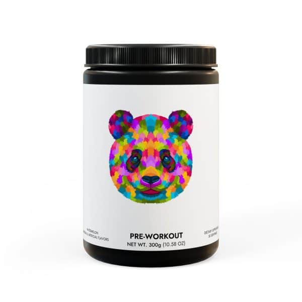 Colored Panda Pre-Workout Supplement, Watermelon (300g, 10.58oz)