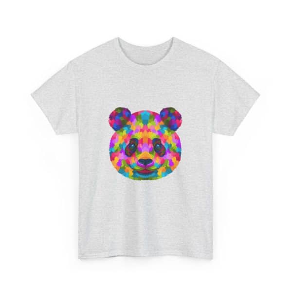 Colored Panda Unisex Heavy Cotton Tee - Image 7