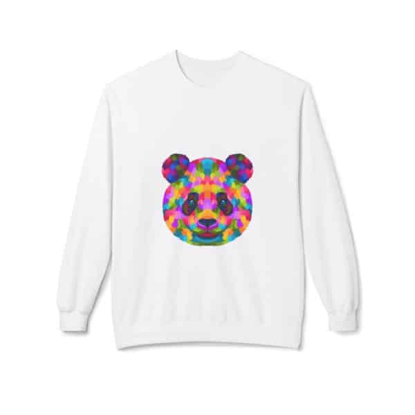 Colored Panda Unisex Midweight Softstyle Fleece Crewneck Sweatshirt