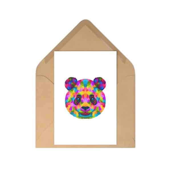 Colored Panda Postcards (7 pcs) - Image 4