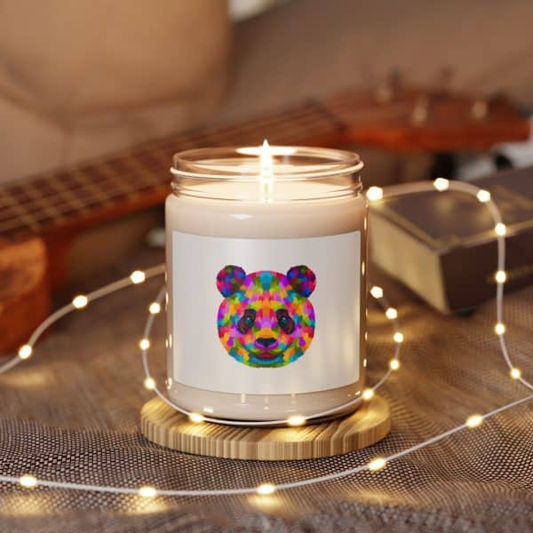 Colored Panda Scented Soy Candle, 9oz - Image 3