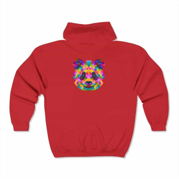 Colored Panda Unisex Heavy Blend™ Full Zip Hooded Sweatshirt - Image 28