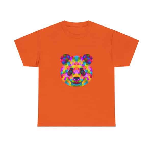 Colored Panda Unisex Heavy Cotton Tee - Image 29