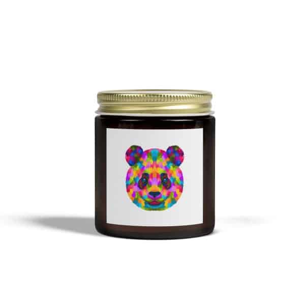 Colored Panda Scented Candles, Coconut Apricot Wax (4oz, 9oz) - Image 77