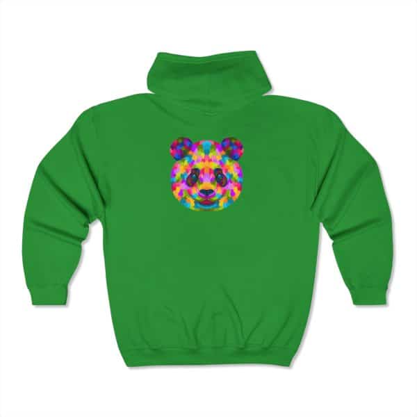 Colored Panda Unisex Heavy Blend™ Full Zip Hooded Sweatshirt - Image 16