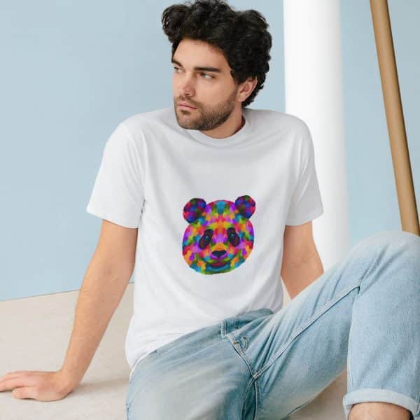 Colored Panda Organic Staple T-shirt - Image 4