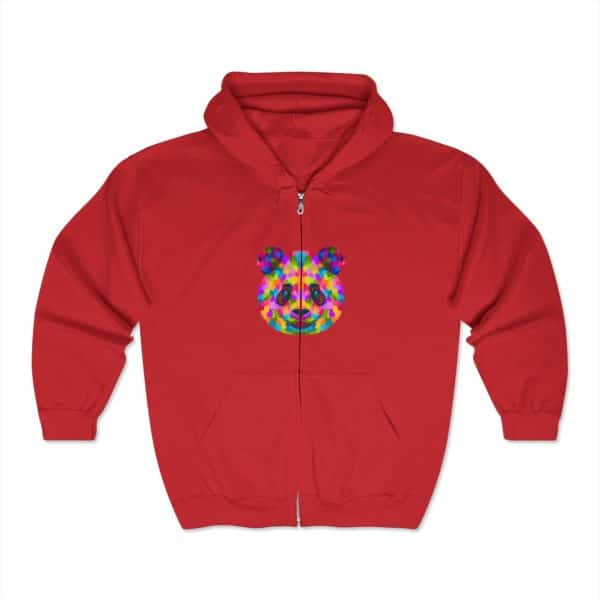 Colored Panda Unisex Heavy Blend™ Full Zip Hooded Sweatshirt - Image 27