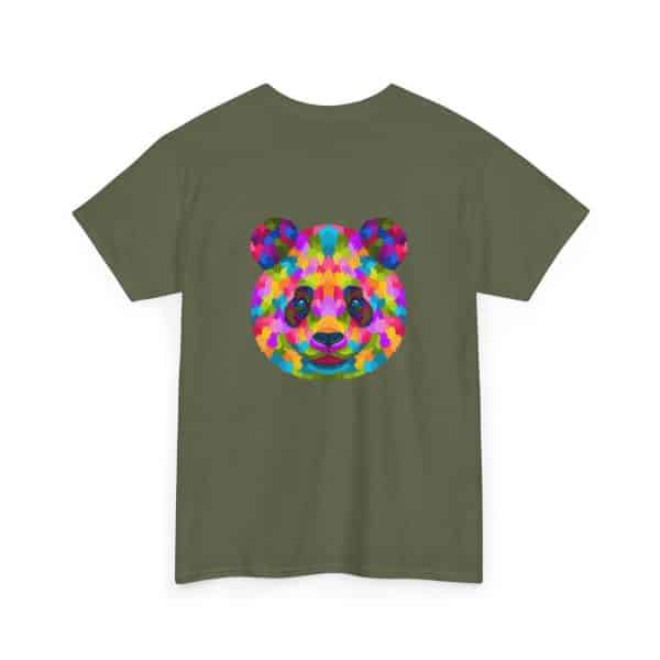 Colored Panda Unisex Heavy Cotton Tee - Image 52