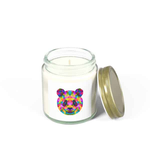 Colored Panda Scented Candles, Coconut Apricot Wax (4oz, 9oz) - Image 30