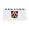 Colored Panda Simplex Desk Calendar (2025 grid)