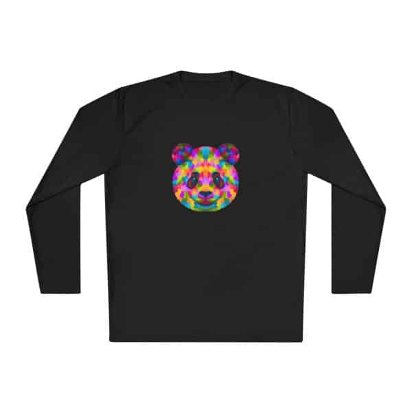 Colored Panda Unisex Lightweight Long Sleeve Tee - Image 17