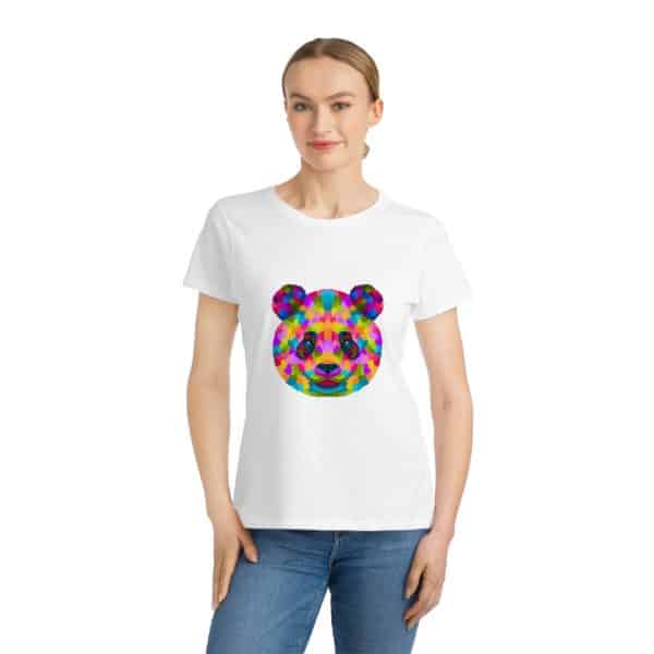 Colored Panda Organic Women's Classic T-Shirt - Image 6