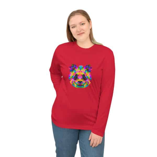 Colored Panda Unisex Performance Long Sleeve Shirt - Image 19