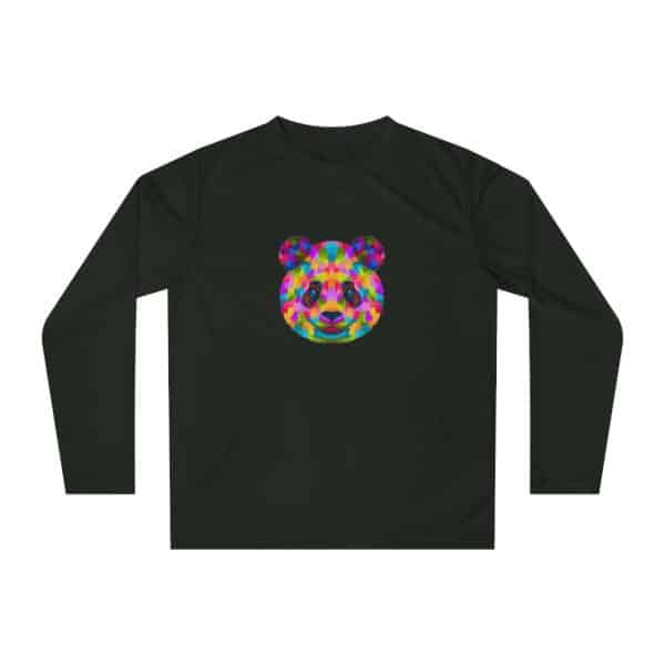 Colored Panda Unisex Performance Long Sleeve Shirt - Image 5