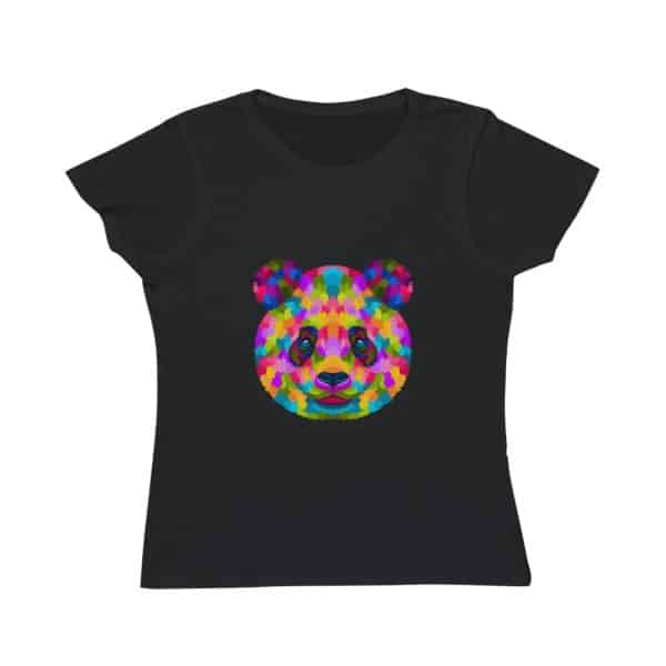 Colored Panda Organic Women's Classic T-Shirt - Image 13