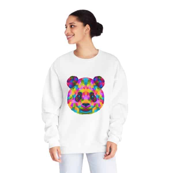 Colored Panda Unisex NuBlend® Crewneck Sweatshirt - Image 4