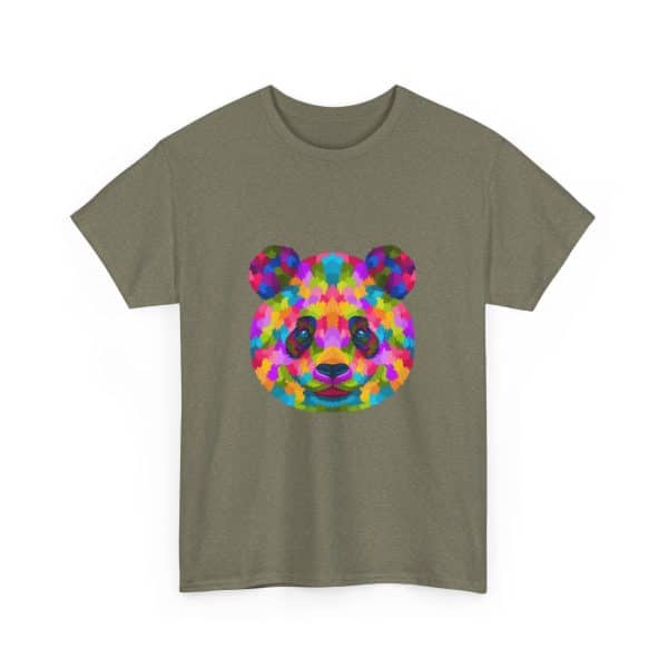 Colored Panda Unisex Heavy Cotton Tee - Image 47