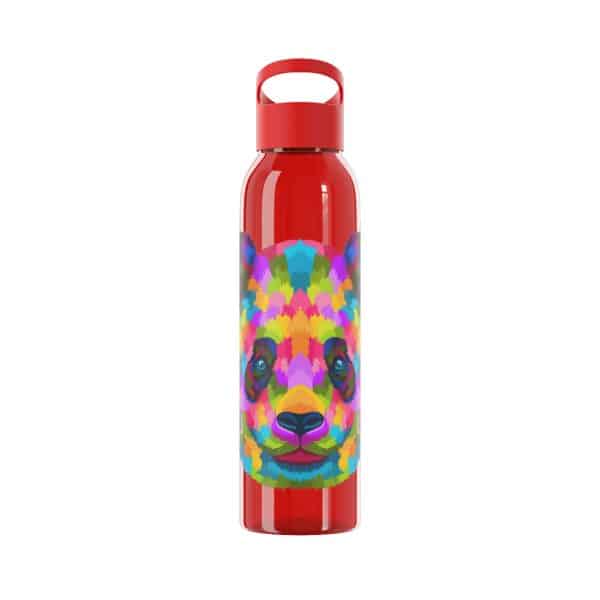 Colored Panda Sky Water Bottle - Image 5