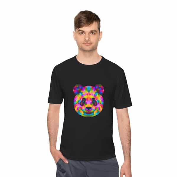 Colored Panda Unisex Moisture Wicking Tee - Image 19