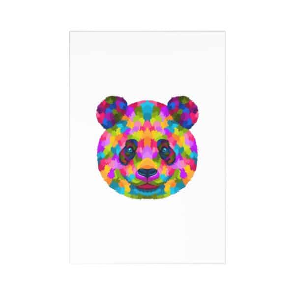 Colored Panda Postcards (7 pcs)