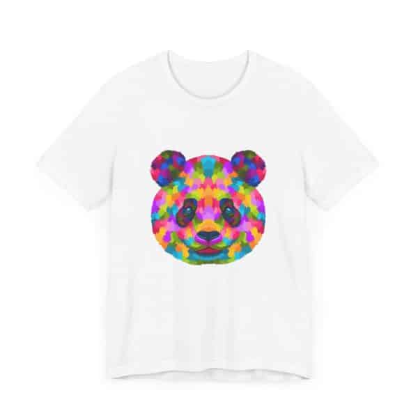 Colored Panda Unisex Jersey Short Sleeve Tee - Image 3