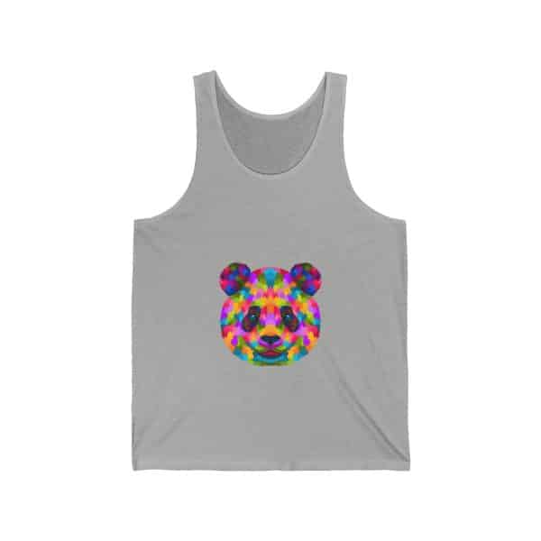 Colored Panda Unisex Jersey Tank - Image 11