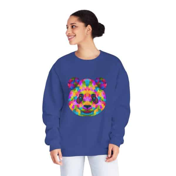 Colored Panda Unisex NuBlend® Crewneck Sweatshirt - Image 56