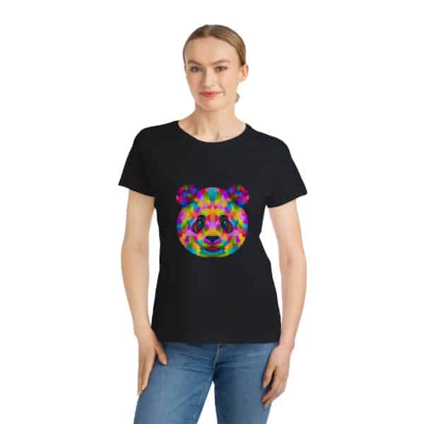 Colored Panda Organic Women's Classic T-Shirt - Image 15