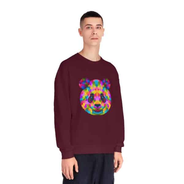 Colored Panda Unisex NuBlend® Crewneck Sweatshirt - Image 59