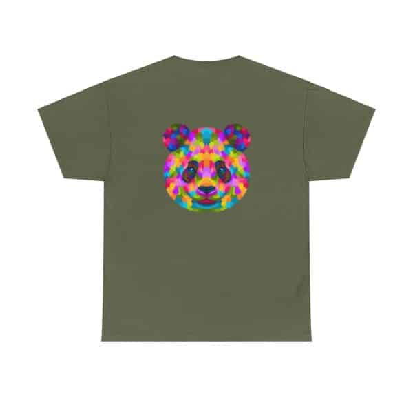 Colored Panda Unisex Heavy Cotton Tee - Image 50