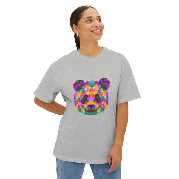 Colored Panda Unisex Oversized Boxy Tee - Image 31