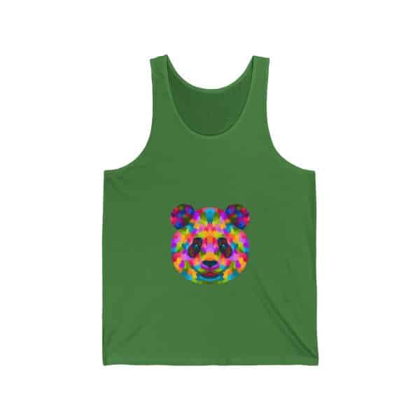 Colored Panda Unisex Jersey Tank - Image 7