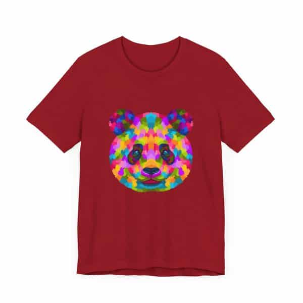 Colored Panda Unisex Jersey Short Sleeve Tee - Image 55