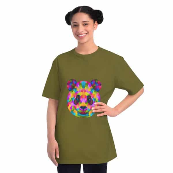 Colored Panda Organic Unisex Classic T-Shirt - Image 24