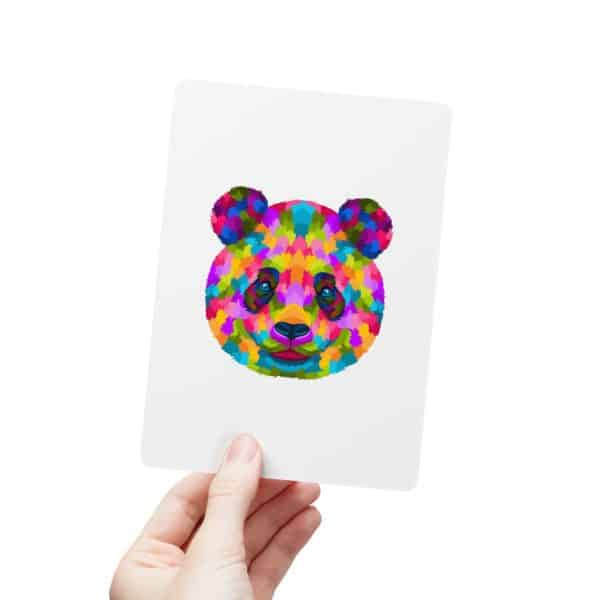 Colored Panda Postcards (1, 15, 30, and 45 pcs) - Image 39