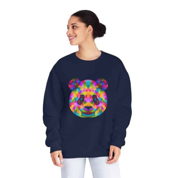 Colored Panda Unisex NuBlend® Crewneck Sweatshirt - Image 48