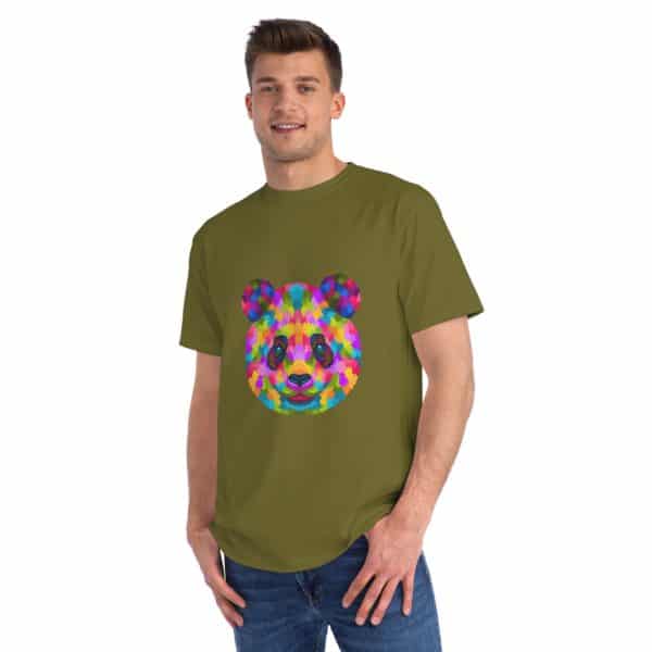 Colored Panda Organic Unisex Classic T-Shirt - Image 23