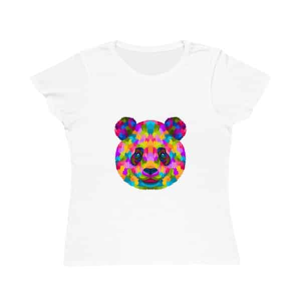 Colored Panda Organic Women's Classic T-Shirt - Image 4