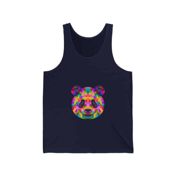 Colored Panda Unisex Jersey Tank - Image 15