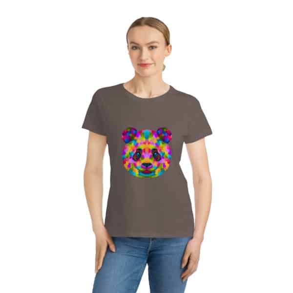 Colored Panda Organic Women's Classic T-Shirt - Image 3