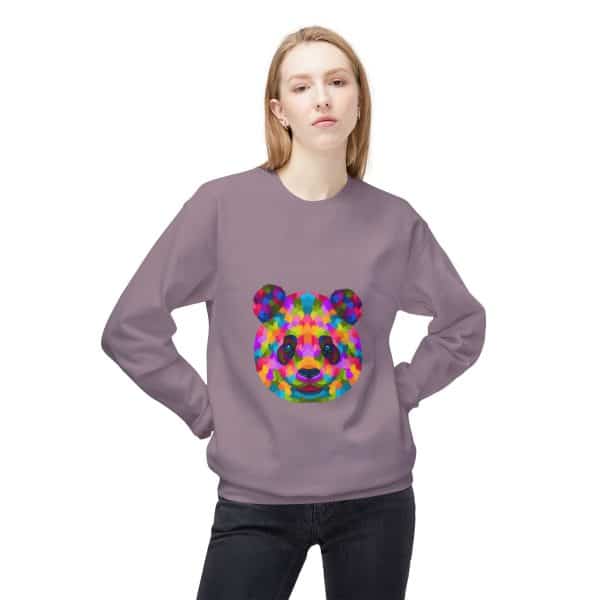 Colored Panda Unisex Midweight Softstyle Fleece Crewneck Sweatshirt - Image 55