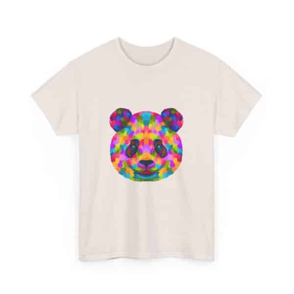 Colored Panda Unisex Heavy Cotton Tee - Image 19