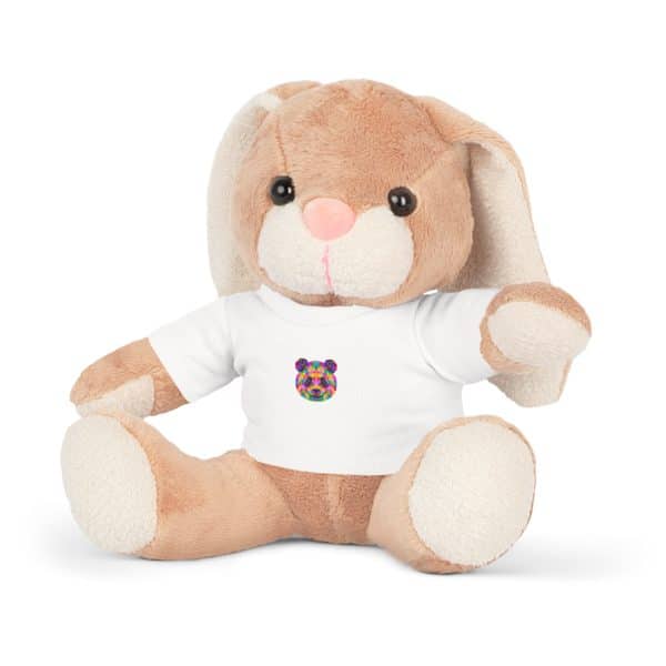 Colored Panda Plush Toy with T-Shirt - Image 2