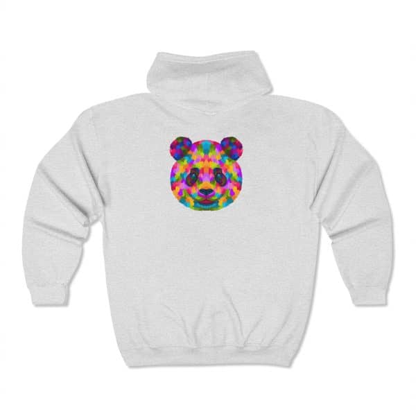 Colored Panda Unisex Heavy Blend™ Full Zip Hooded Sweatshirt - Image 4